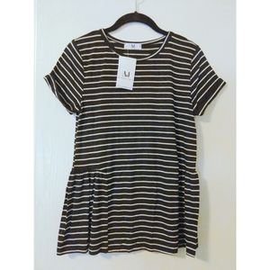New My Amelia James Black and White Women's Shirt